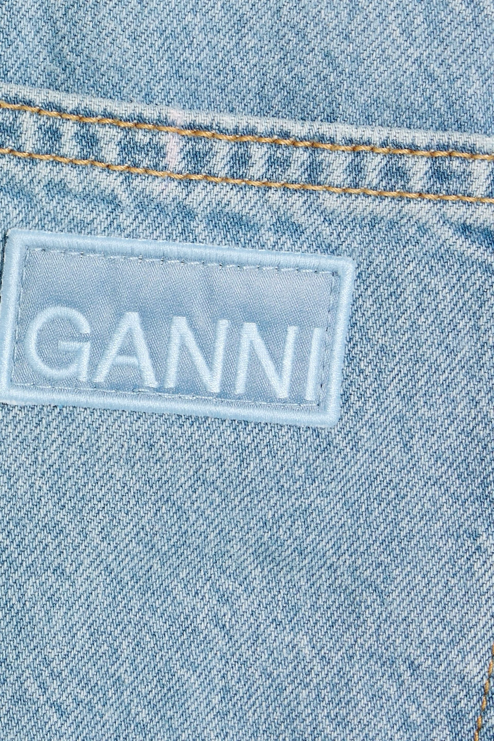 Ganni High-rise Wide-leg Jeans In Blue