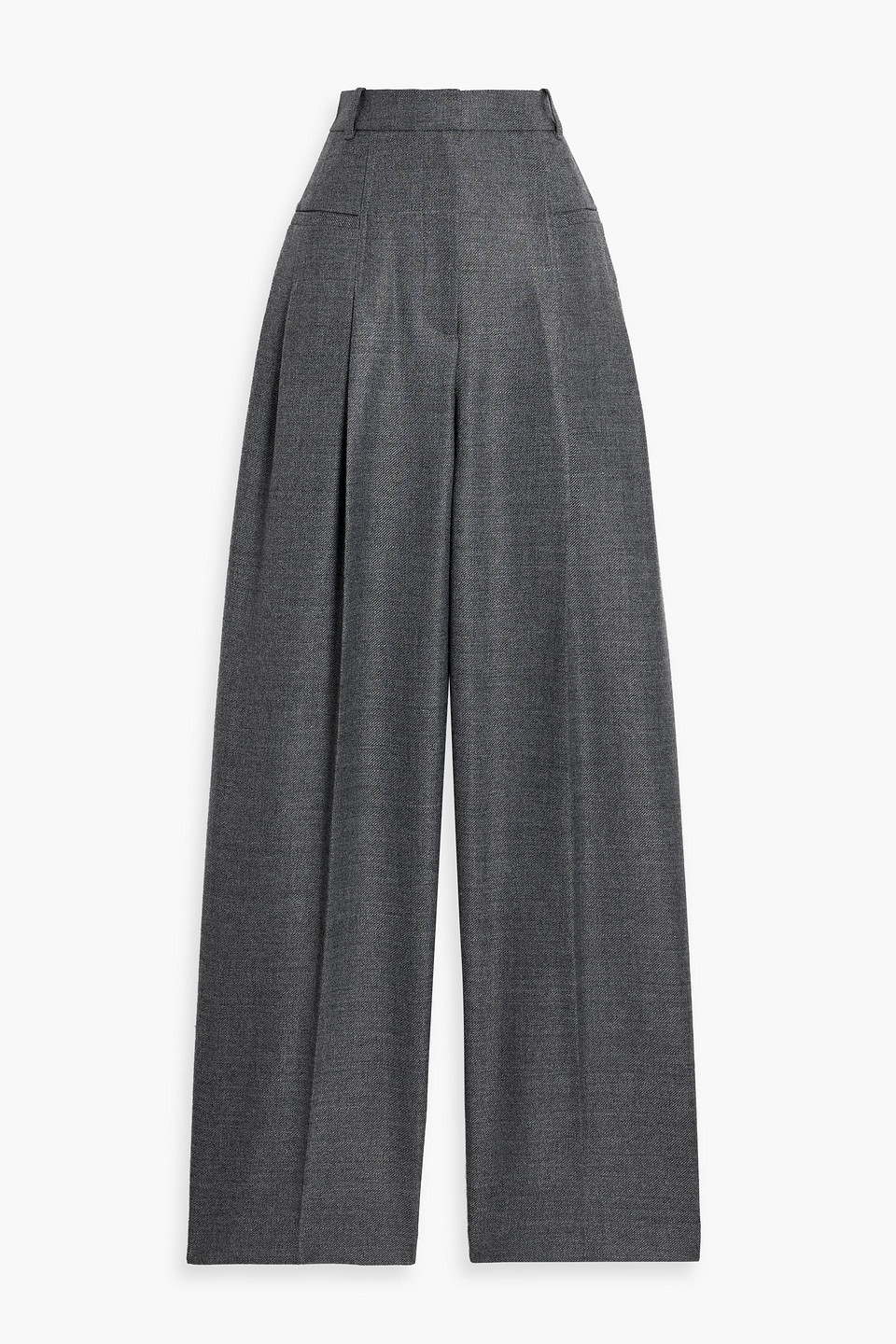 3.1 Phillip Lim Wool-blend Gabardine Wide-leg Pants In Gray