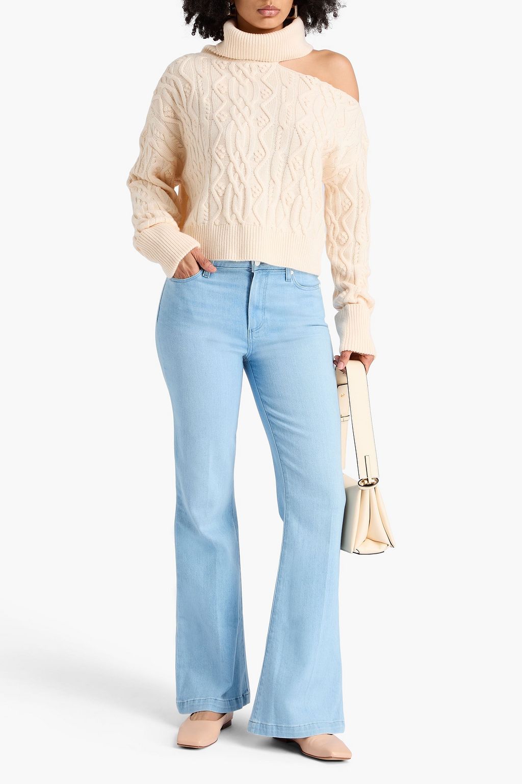 PAIGE Genevieve mid-rise flared jeans