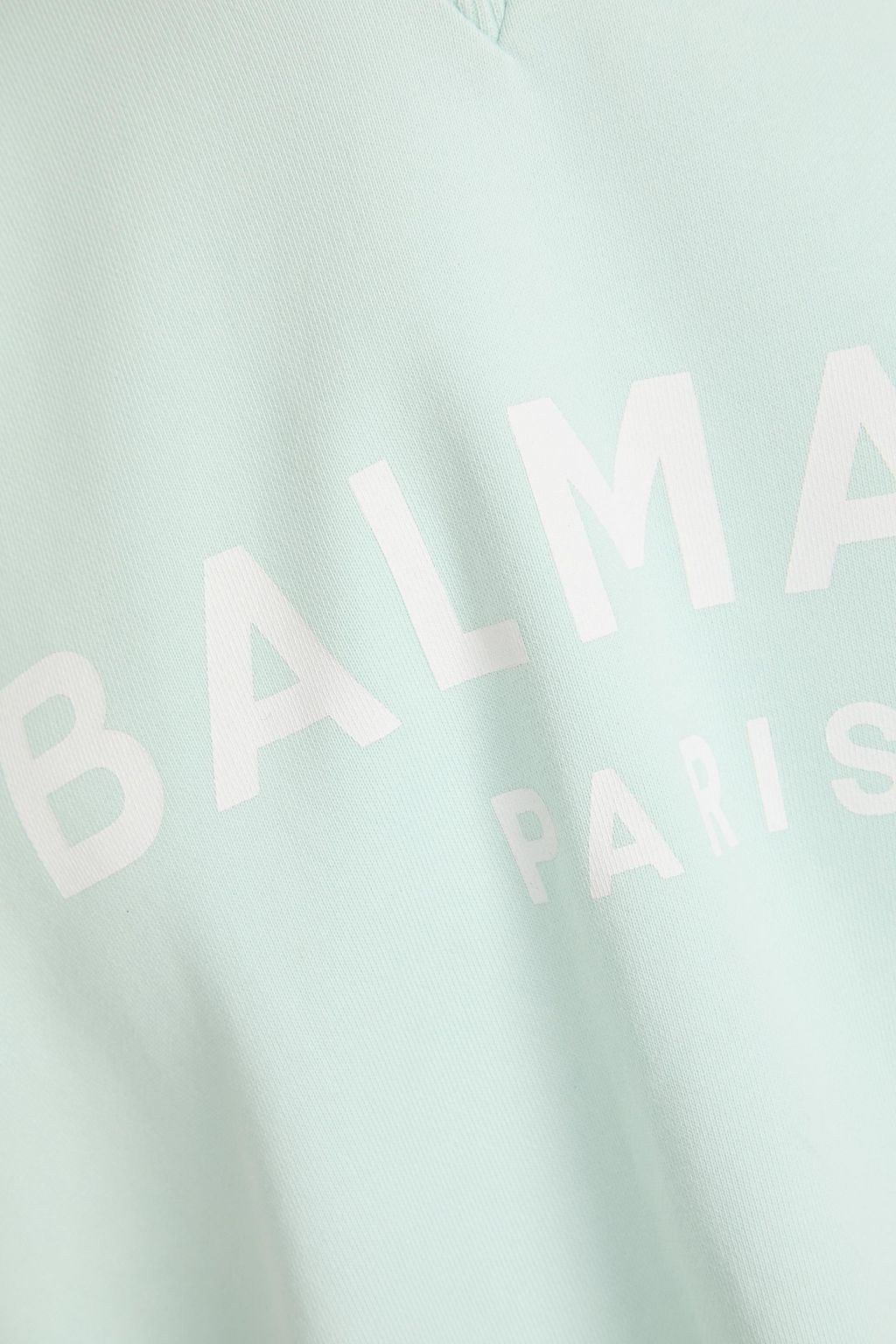BALMAIN Sweatshirt aus Baumwollfrottee mit Logoprint