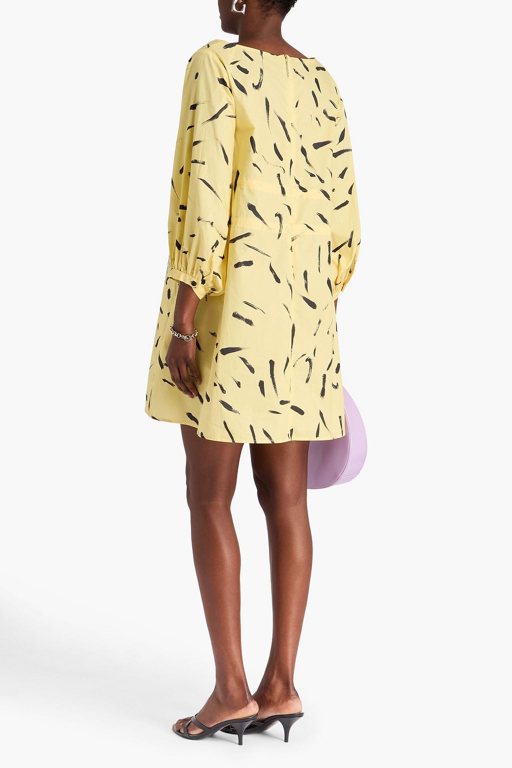 CHRISTOPHER KANE コットンポプリン ミニワンピース フローラルプリント