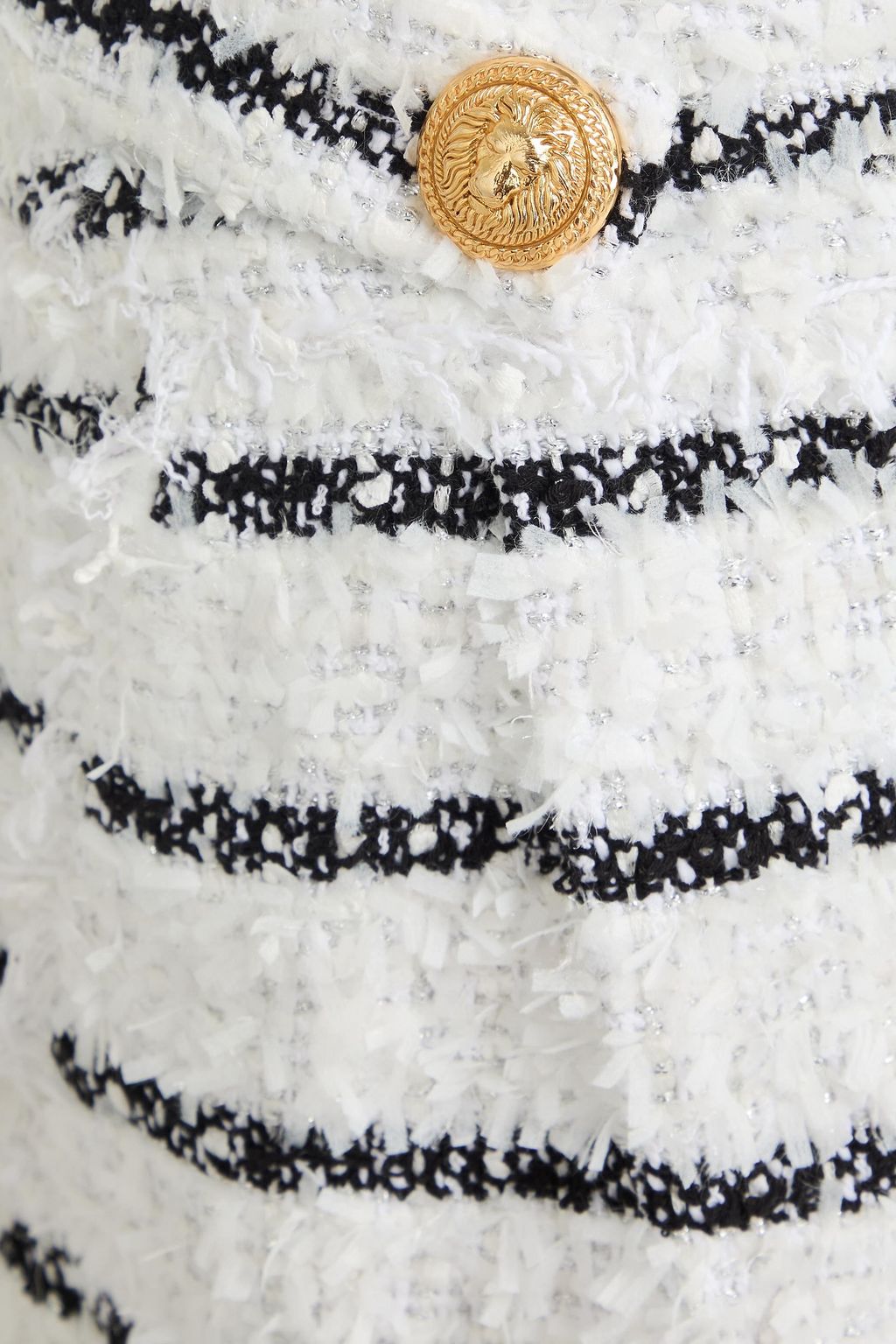 BALMAIN ツイード ショートパンツ メタリック ストライプ