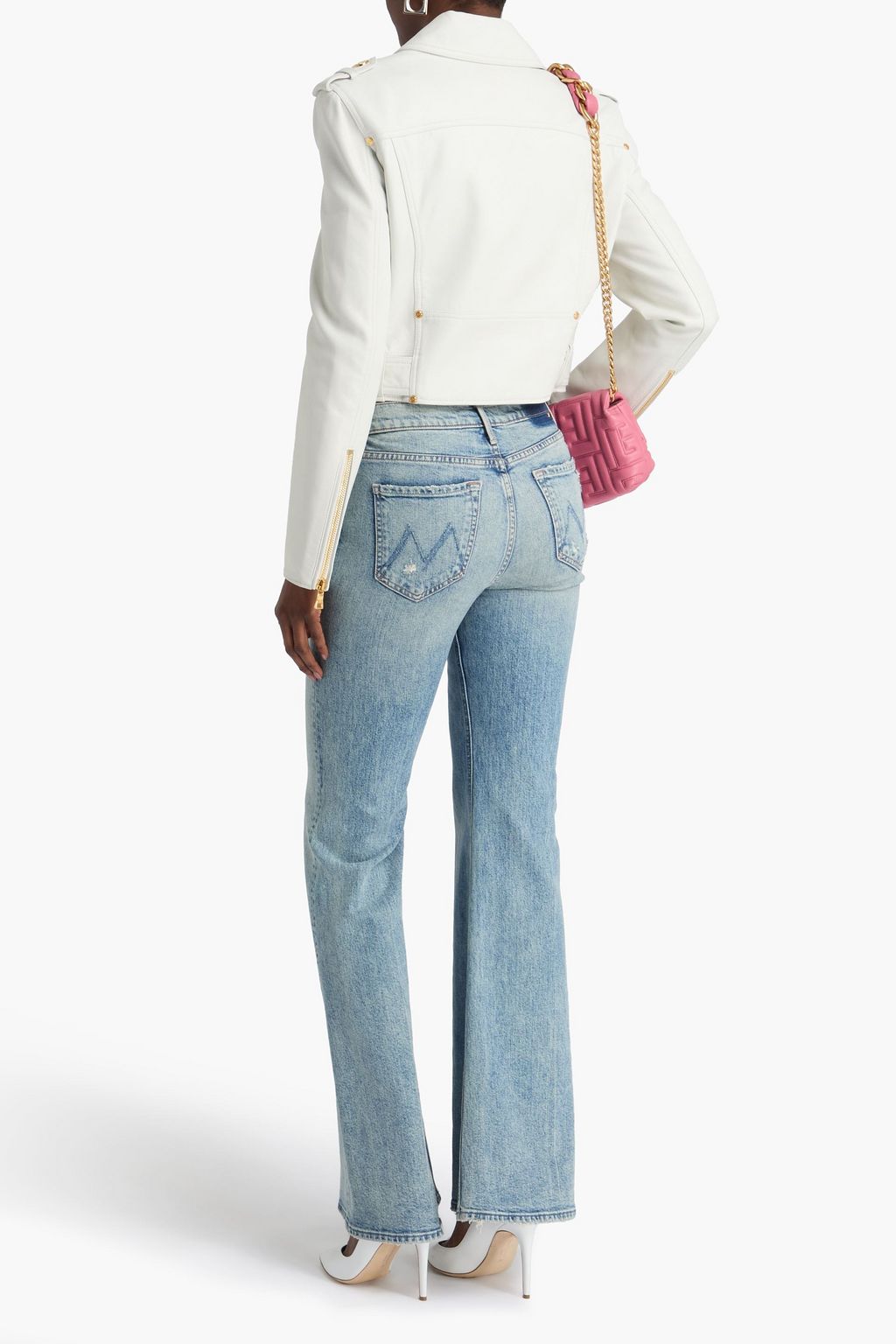 BALMAIN レザー ライダースジャケット