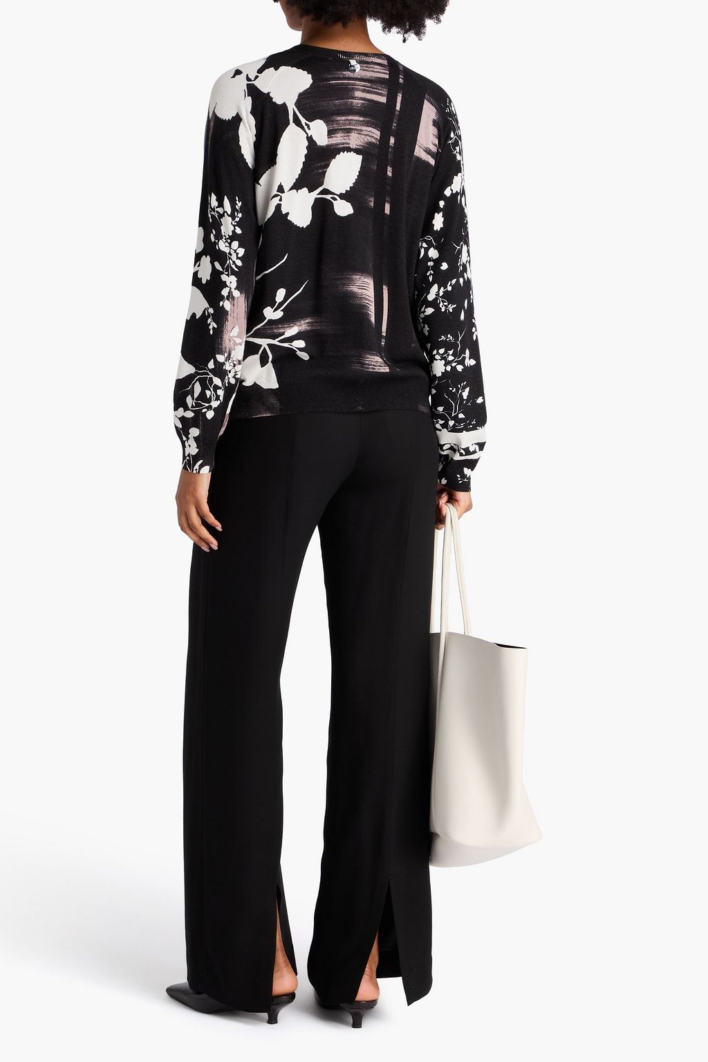 HIGH Printed knitted sweater