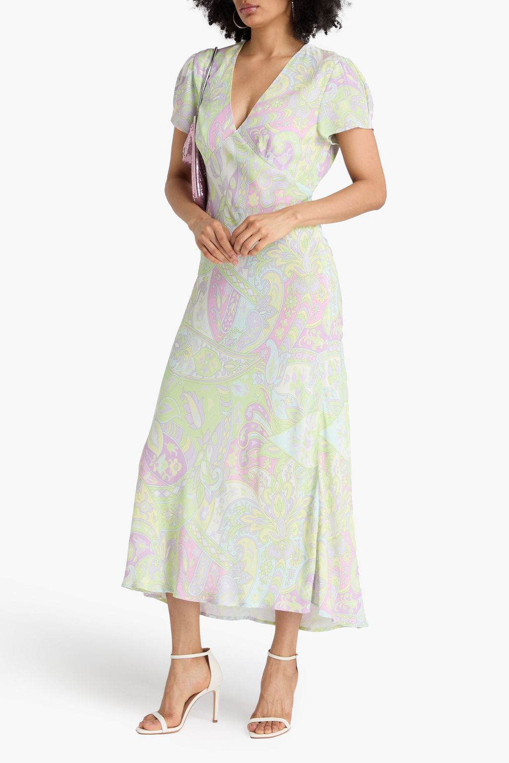 RIXO Maxikleid „Tallula“ aus Crêpe mit Print