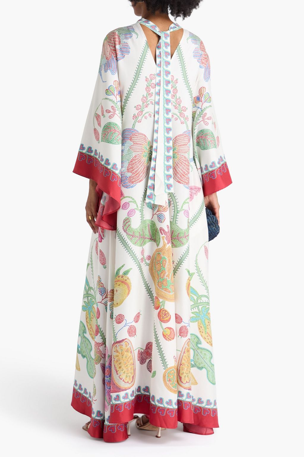 LA DOUBLE J Bedrucktes Maxikleid aus Seiden-Twill