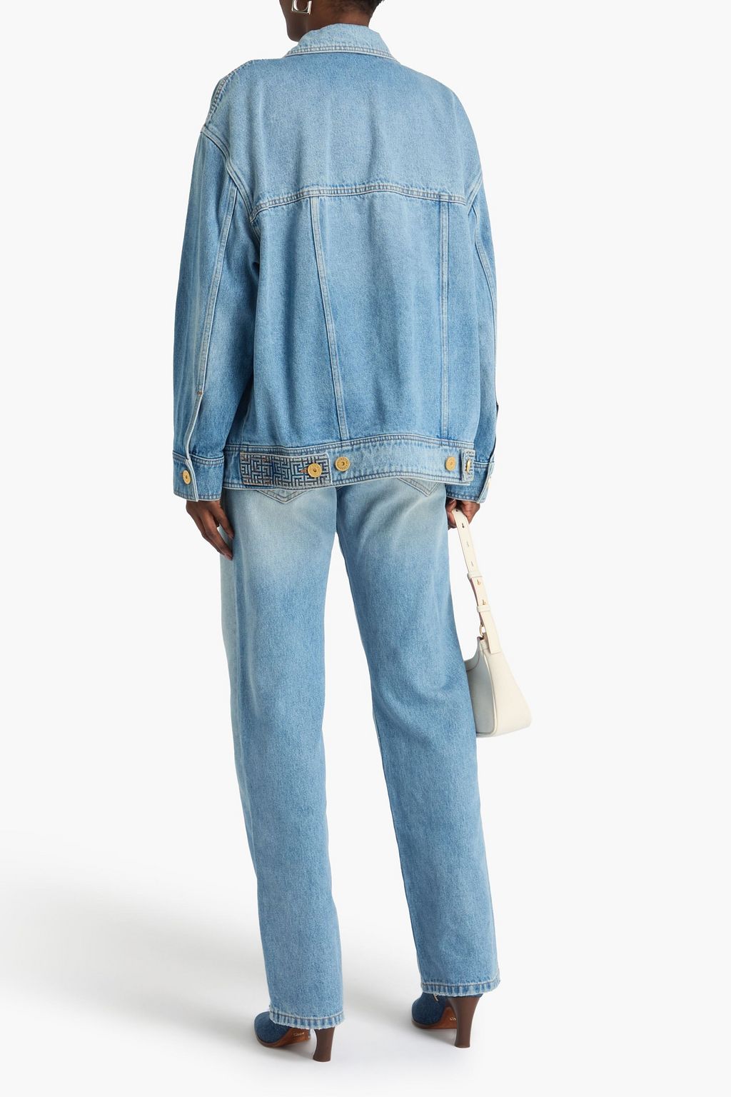 BALMAIN デニムジャケット エンボス加工