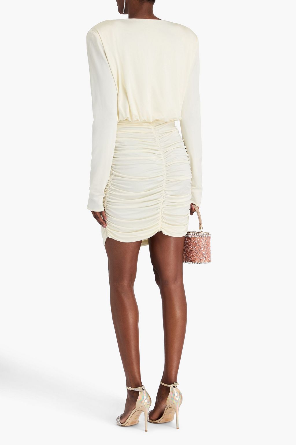 MAGDA BUTRYM Ruched draped jersey mini dress