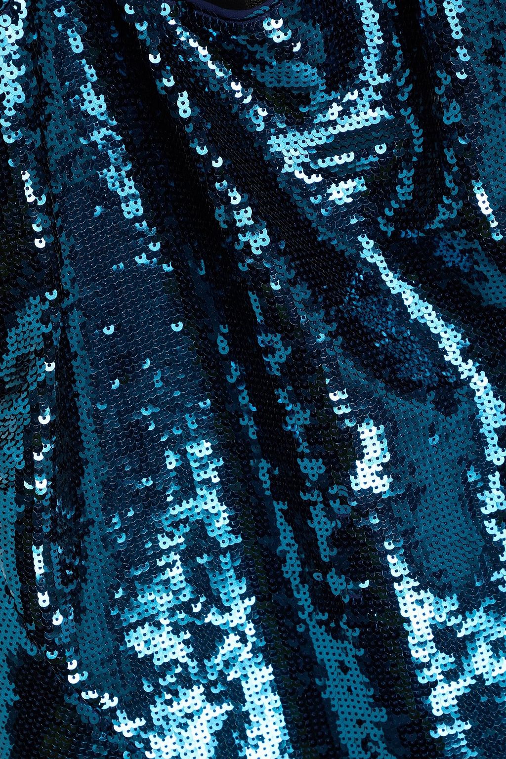 DE LA VALI Sequined crepe mini dress