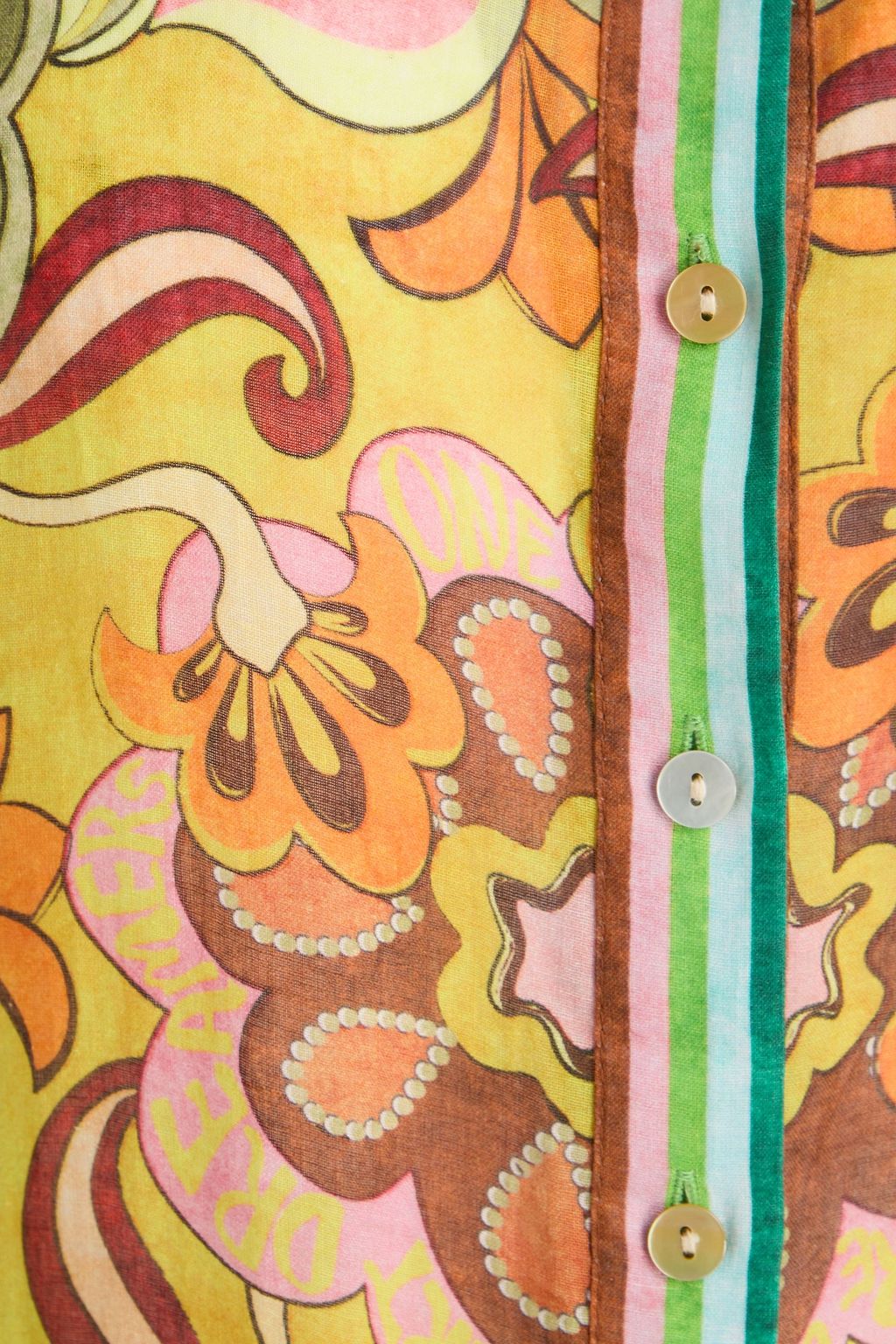 ALÉMAIS Pleated printed ramie maxi shirt dress