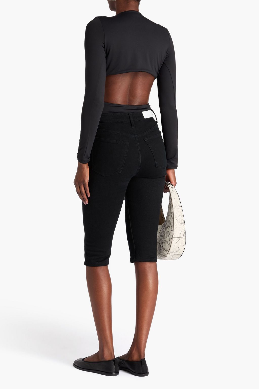 ALIX NYC Twisted cutout stretch-jersey bodysuit