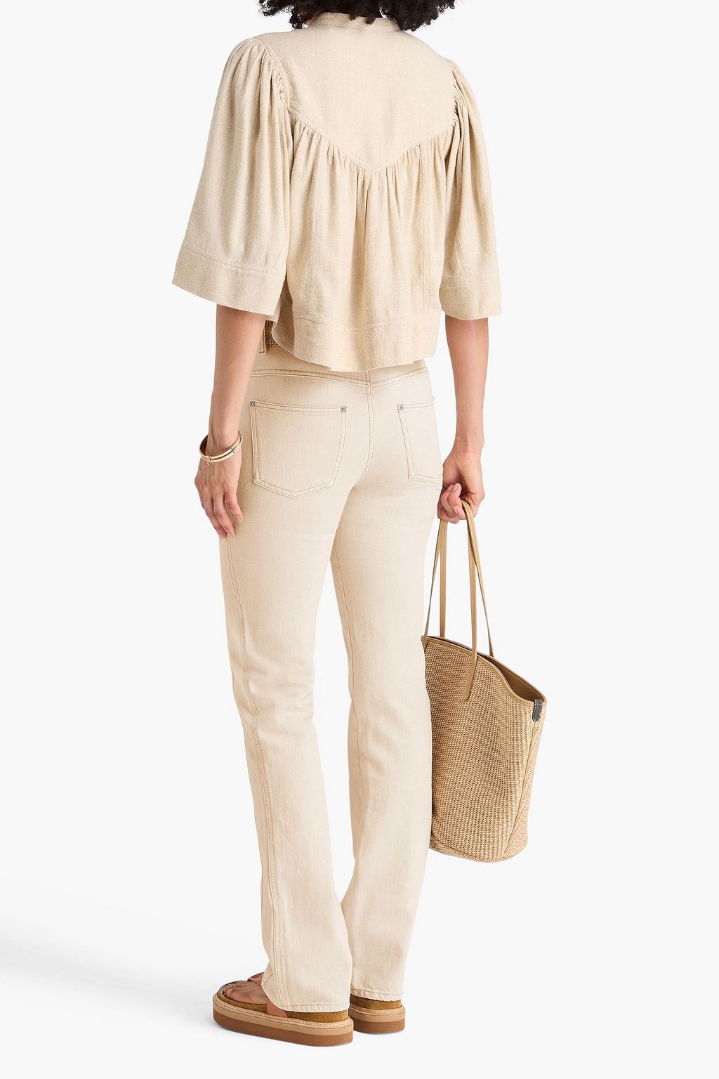 MARANT ÉTOILE ハイライズ ストレートレッグジーンズ
