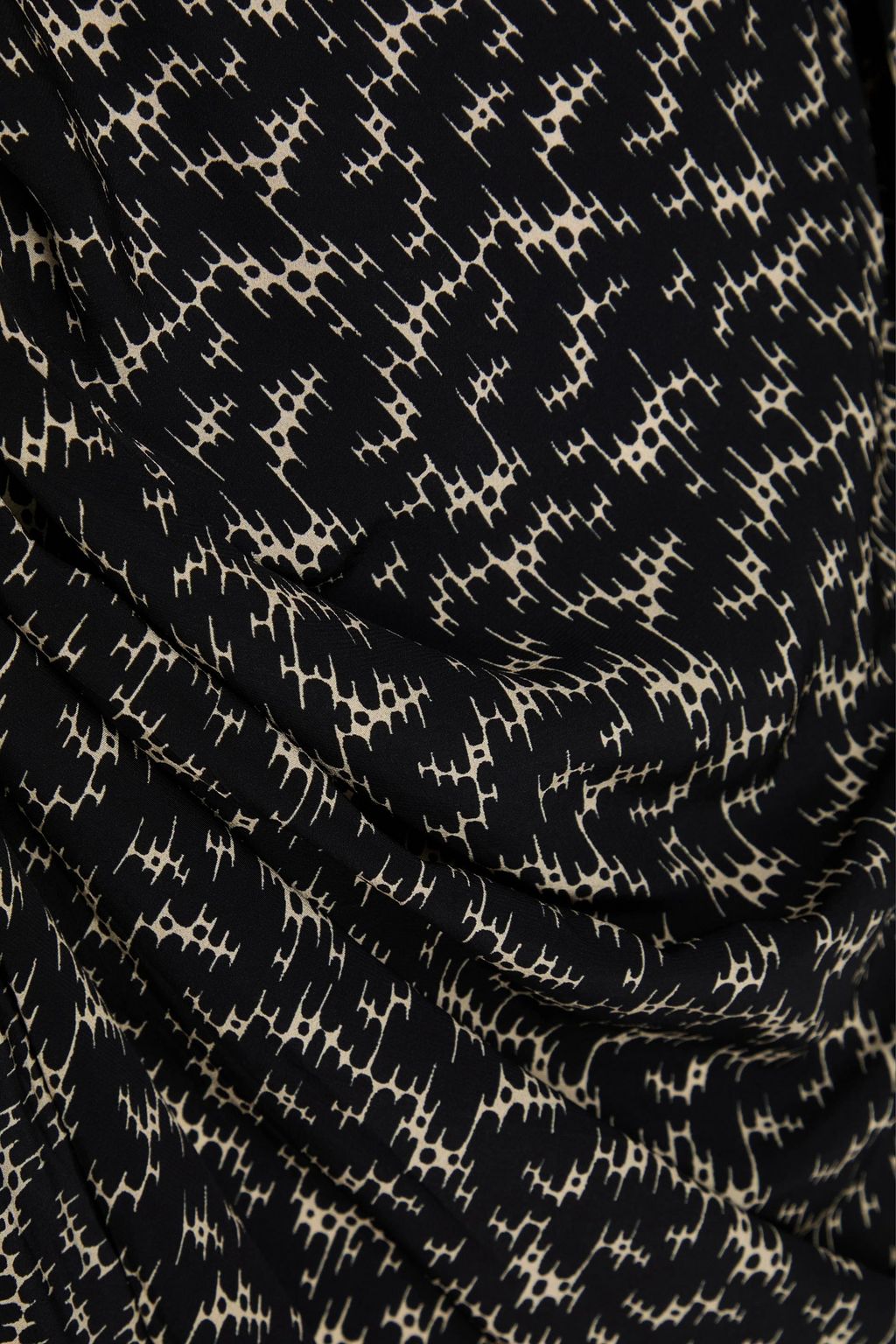 MARANT ÉTOILE Knotted printed crepe mini dress