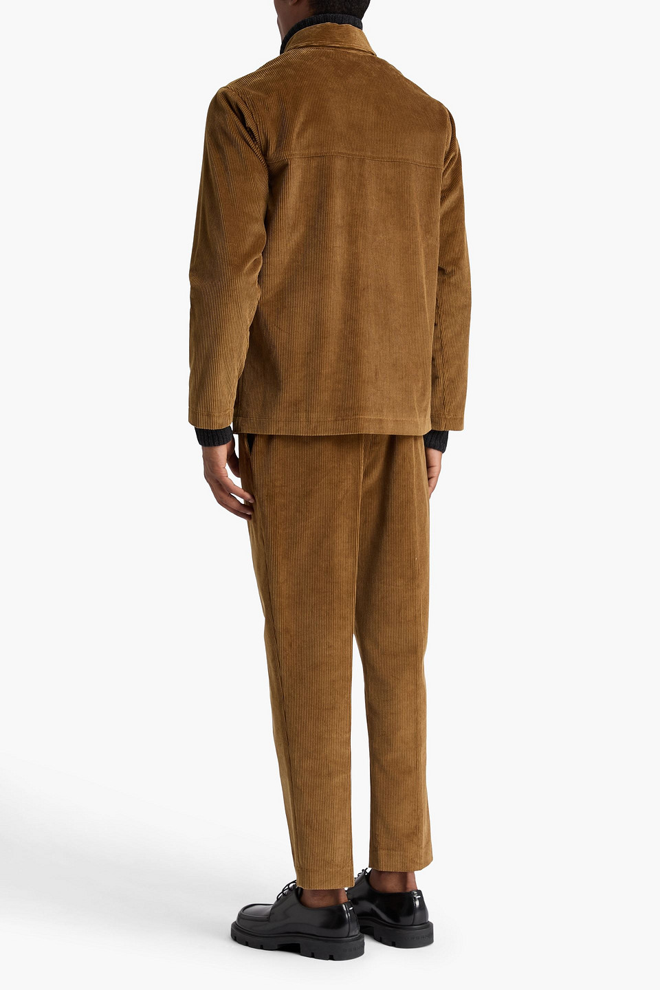 Officine Generale Ulysse Cotton-corduroy Overshirt In Brown