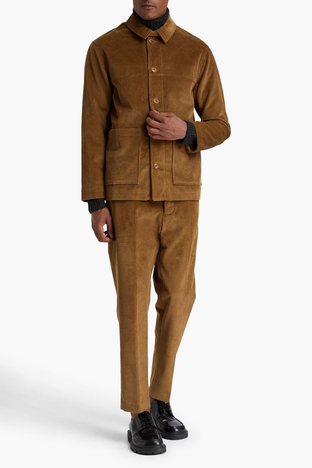 OFFICINE GÉNÉRALE コットンコーデュロイ オーバーシャツ