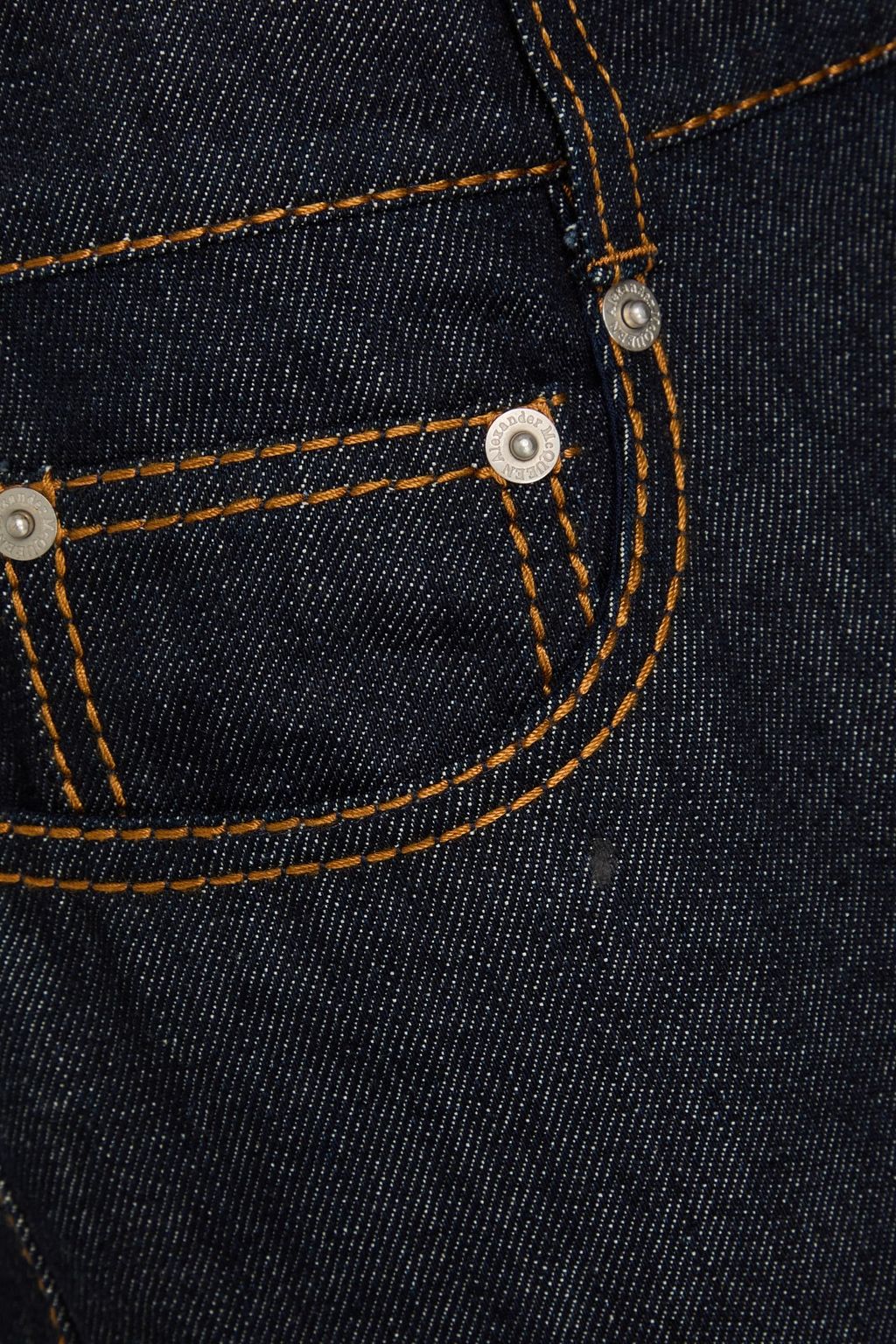 MCQUEEN بنطال جينز بأرجل مستقيمة وخصر عالٍ
