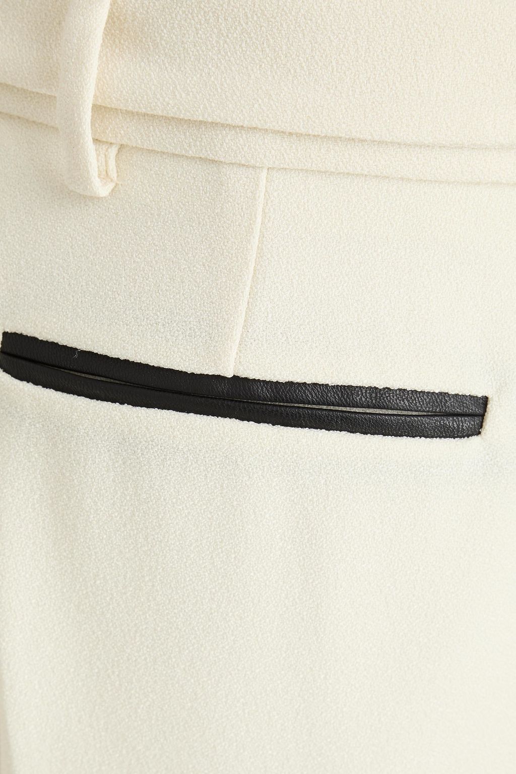 PARIS GEORGIA Basil belted crepe straight-leg pants