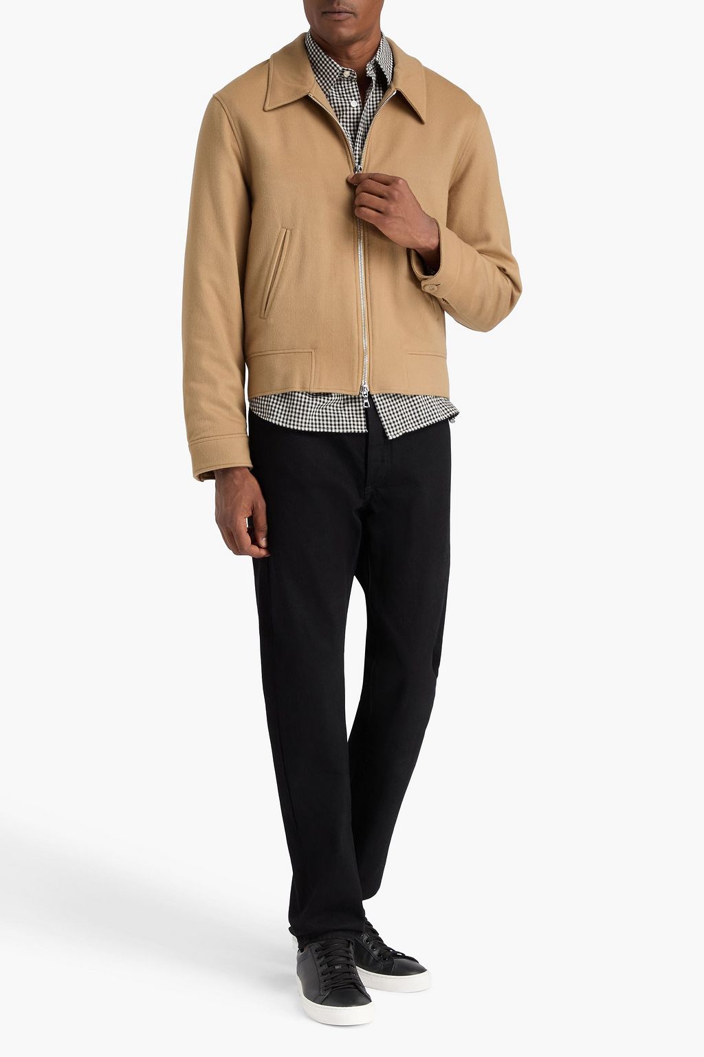 OFFICINE GÉNÉRALE Matty wool and cashmere-blend felt jacket