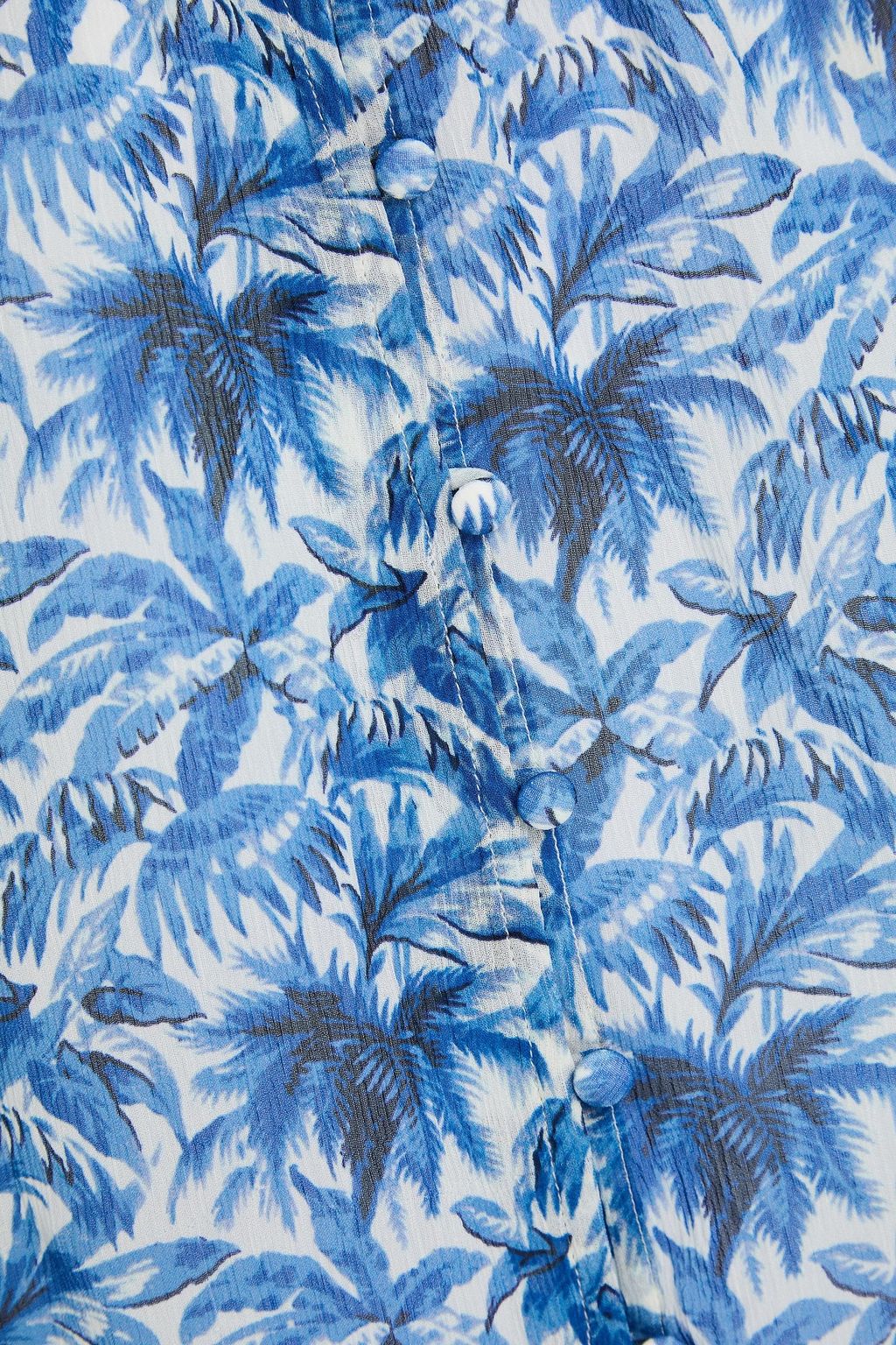 PAIGE Myla ruffled printed silk blouse