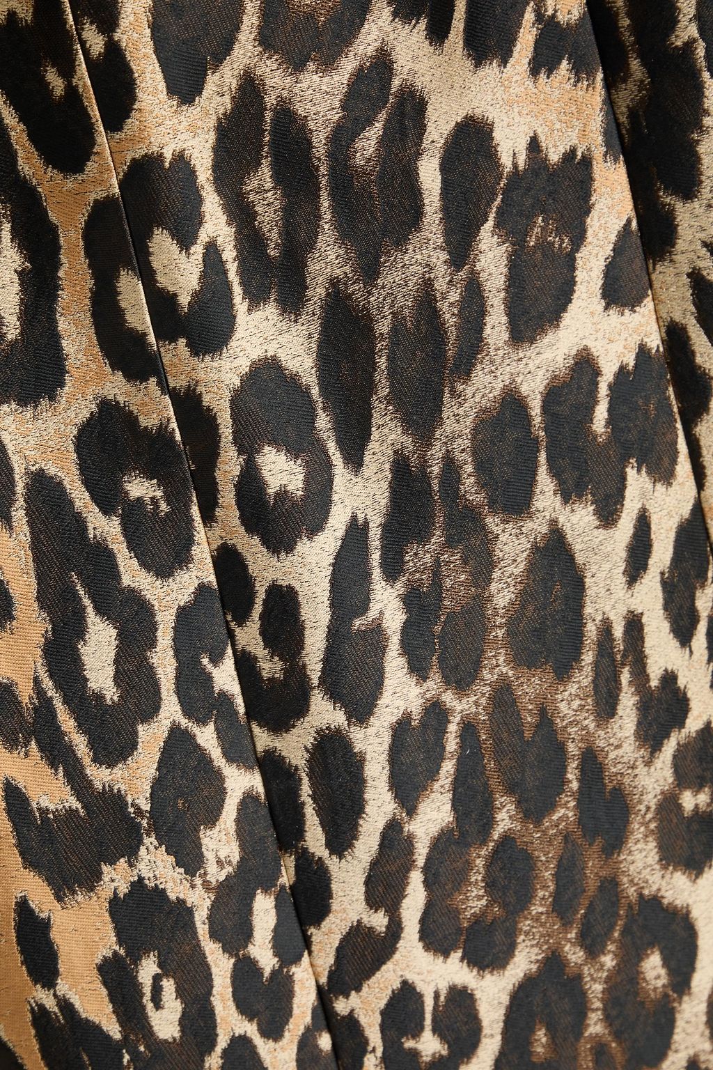 BALMAIN Leopard-print jacquard midi pencil skirt