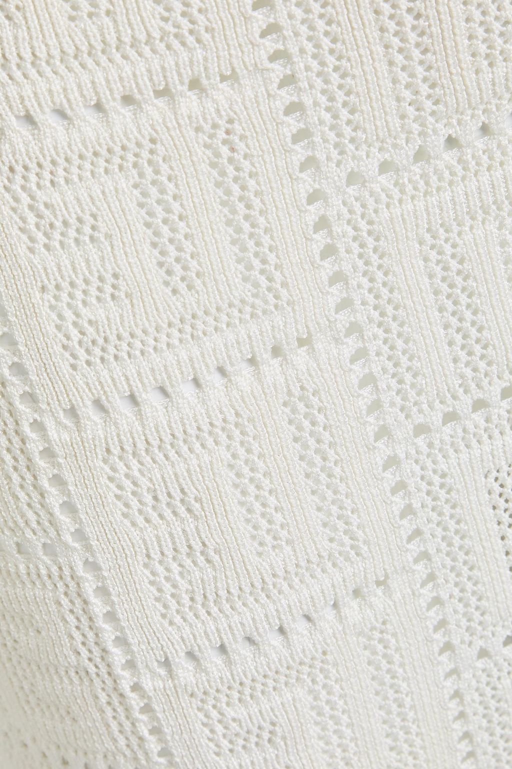 BALMAIN Crochet-knit midi skirt