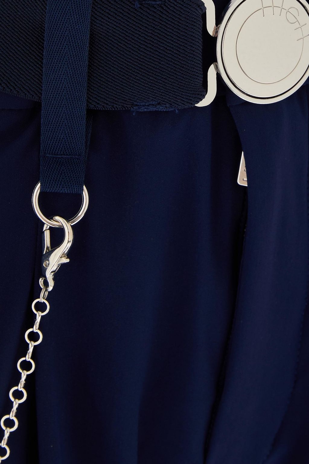 HIGH Cropped chain-embellished stretch-jersey tapered pants