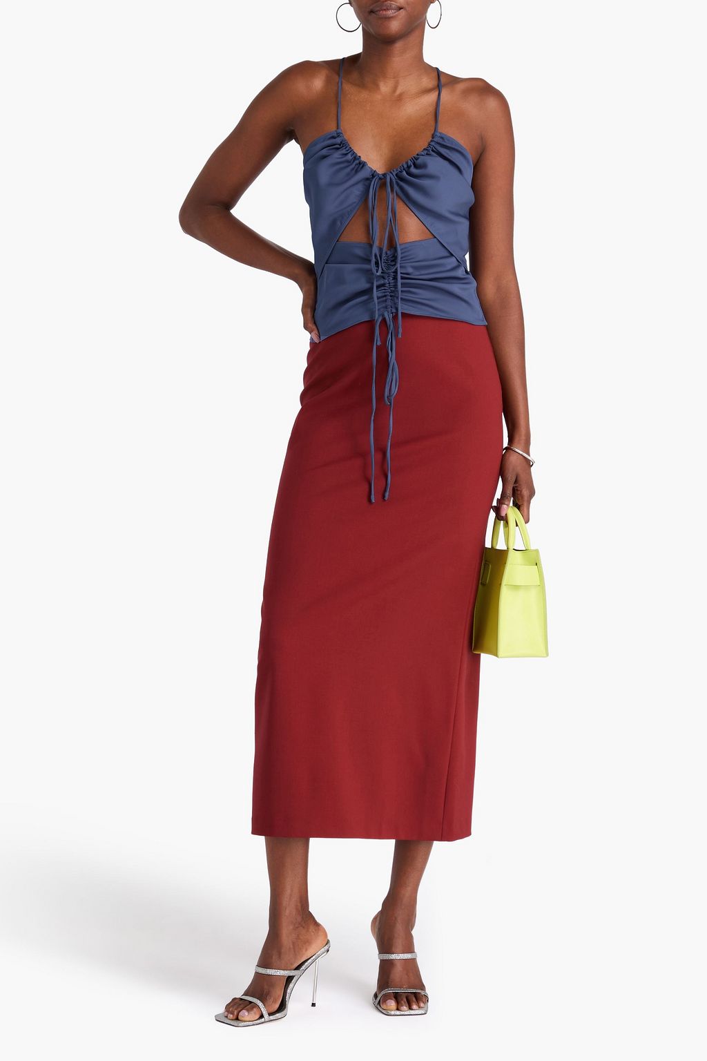 CHRISTOPHER ESBER Cutout stretch-jersey top