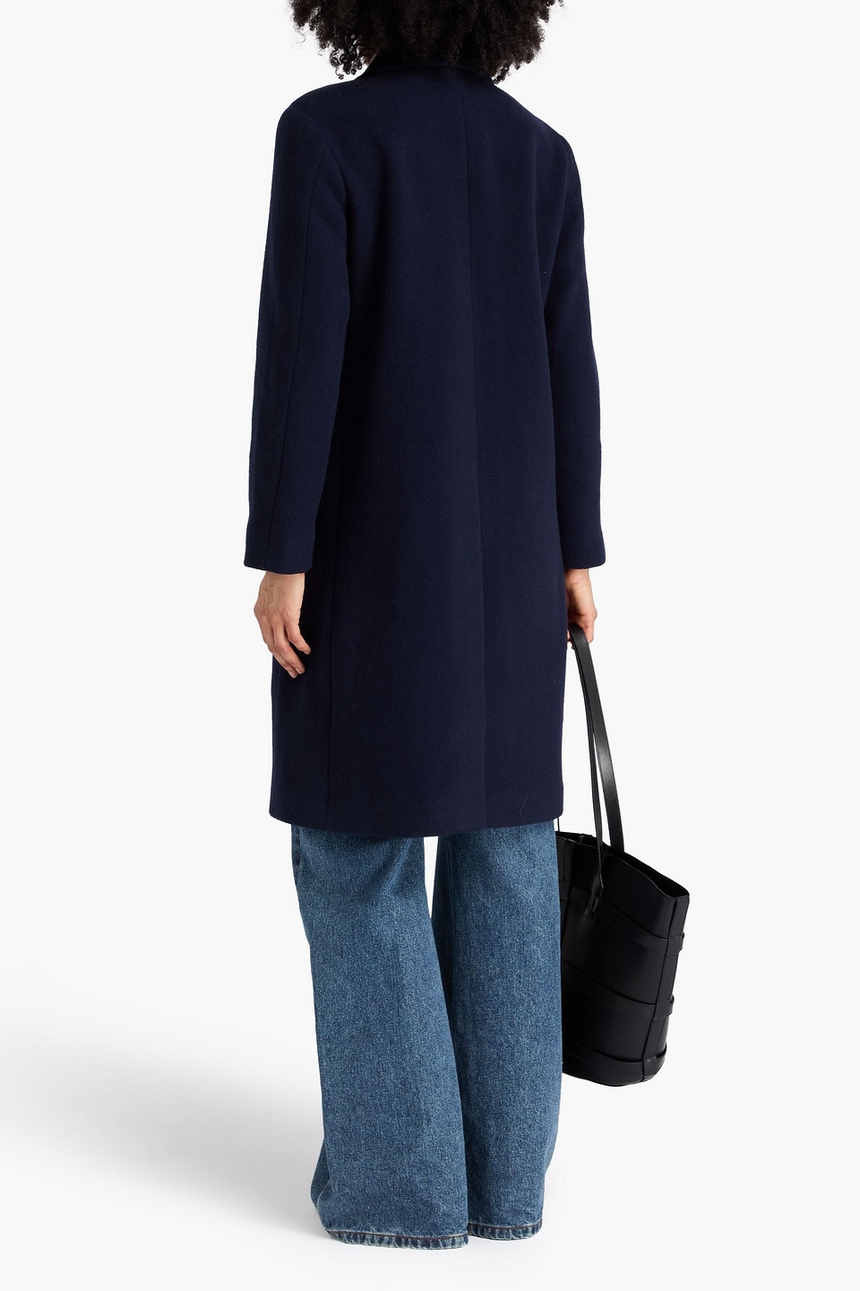 Vince. - Brushed-felt Coat - Blue - L 