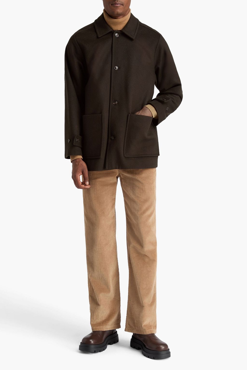 OFFICINE GÉNÉRALE Barthelemy wool and cashmere-blend felt jacket