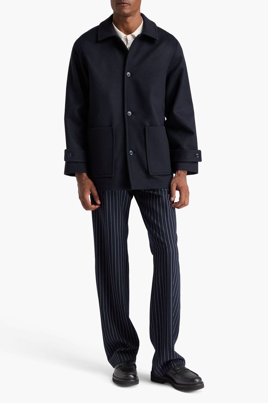 OFFICINE GÉNÉRALE Barthelemy wool and cashmere-blend felt jacket