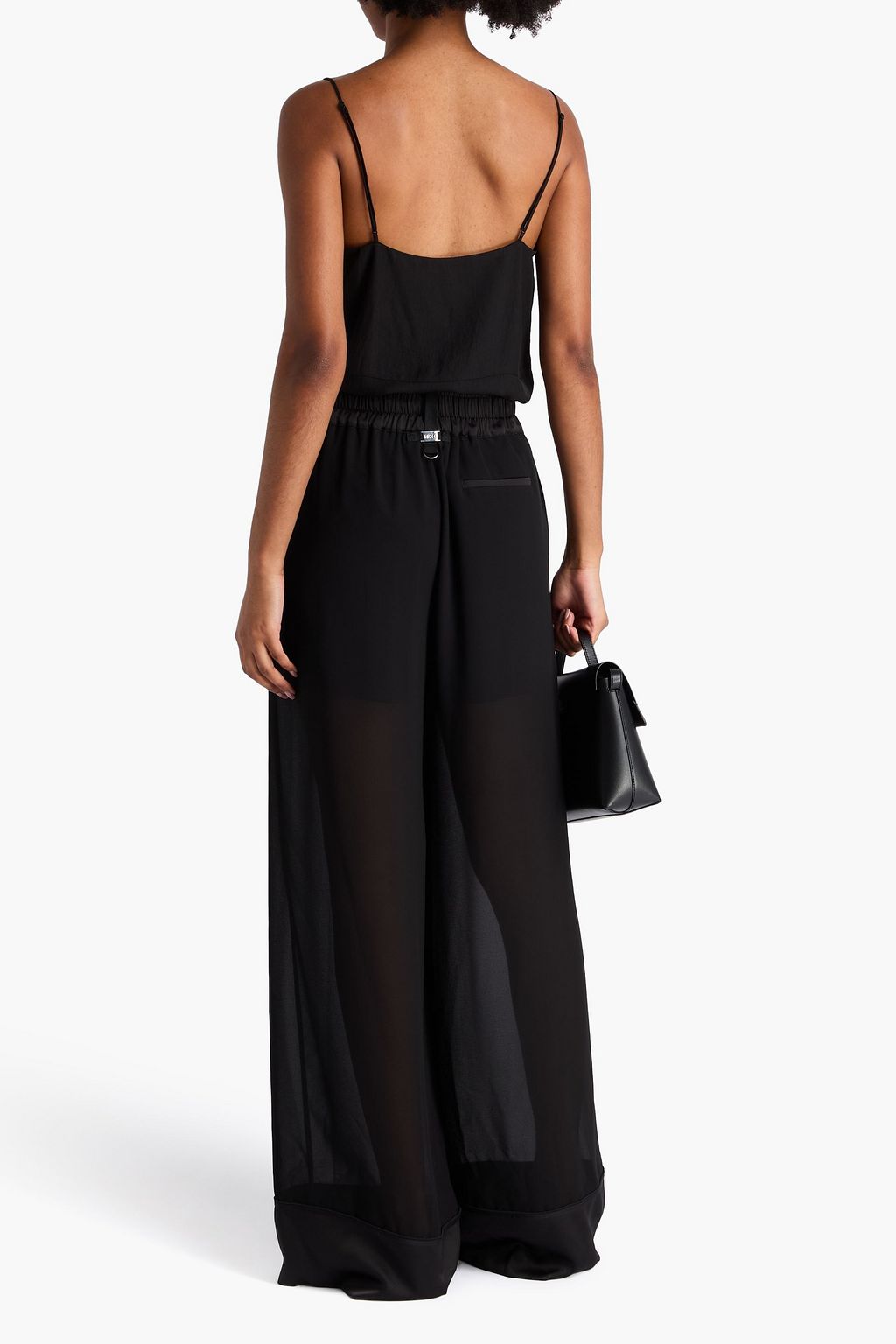 HIGH Crepon wide-leg pants