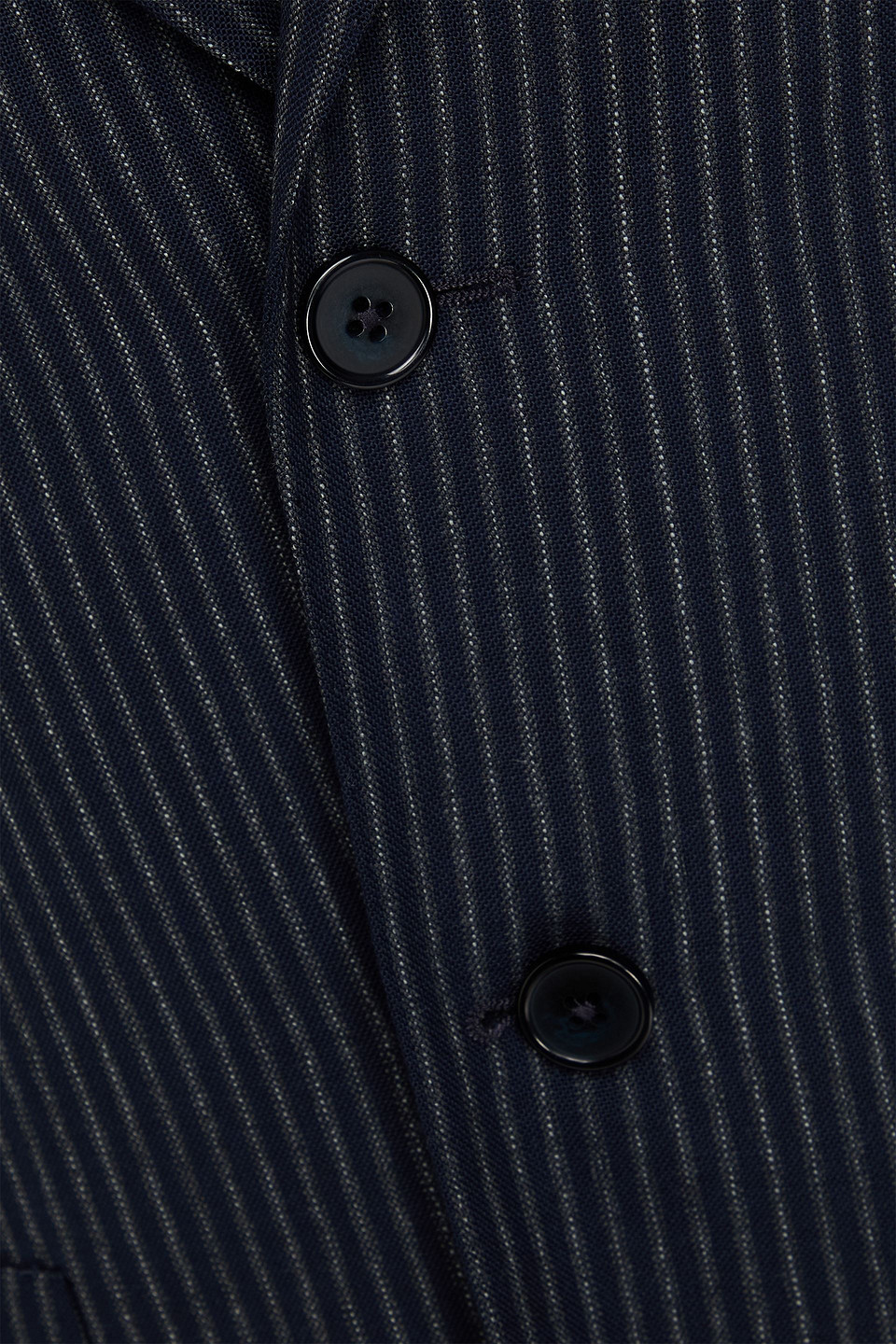 Officine Generale Michel Pinstriped Wool Blazer In Blue