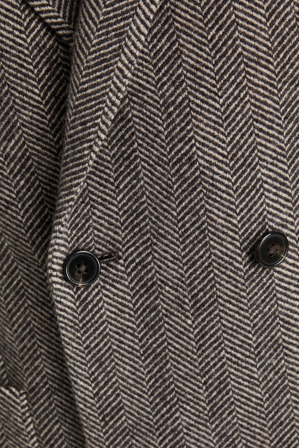 Officine Generale Leon Double-breasted Herringbone Cashmere-tweed Blazer In Gray