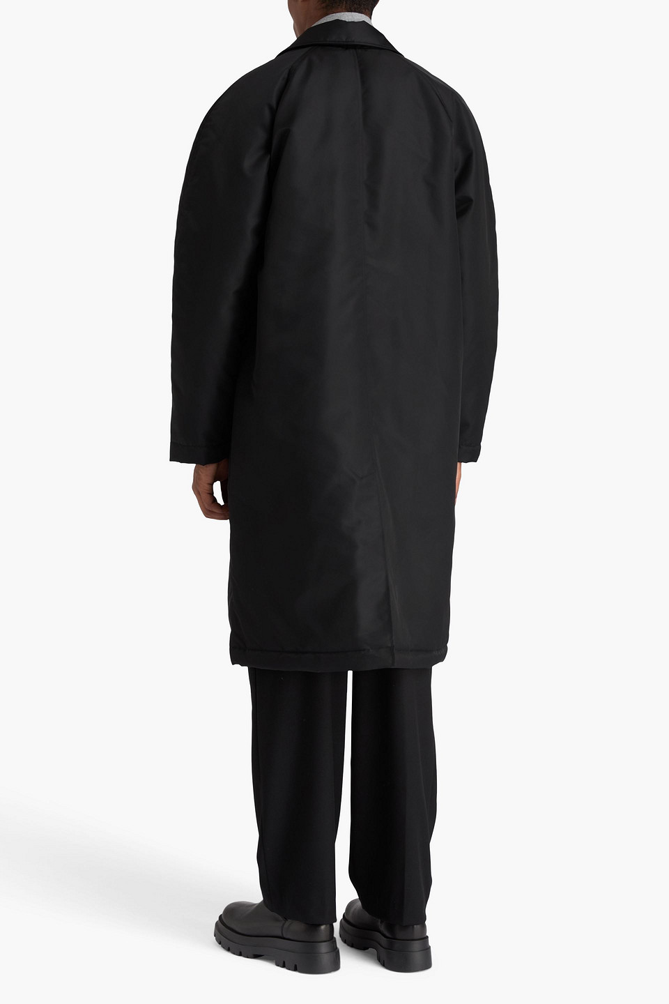 Officine Generale Foster Shell Coat In Black