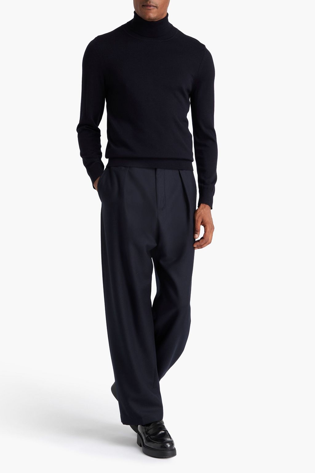 SANDRO Wool turtleneck sweater