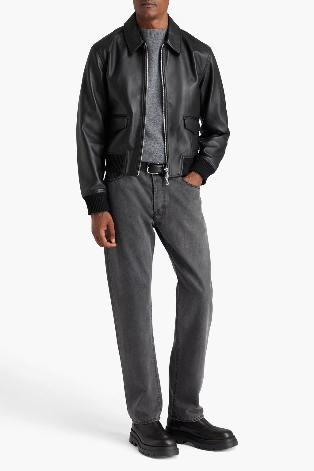 OFFICINE GÉNÉRALE Conan leather jacket