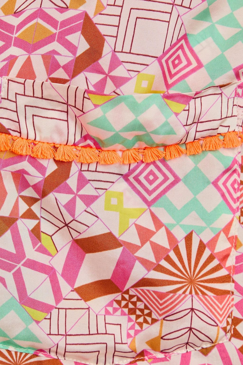 FORTE_FORTE Printed silk-twill shirt
