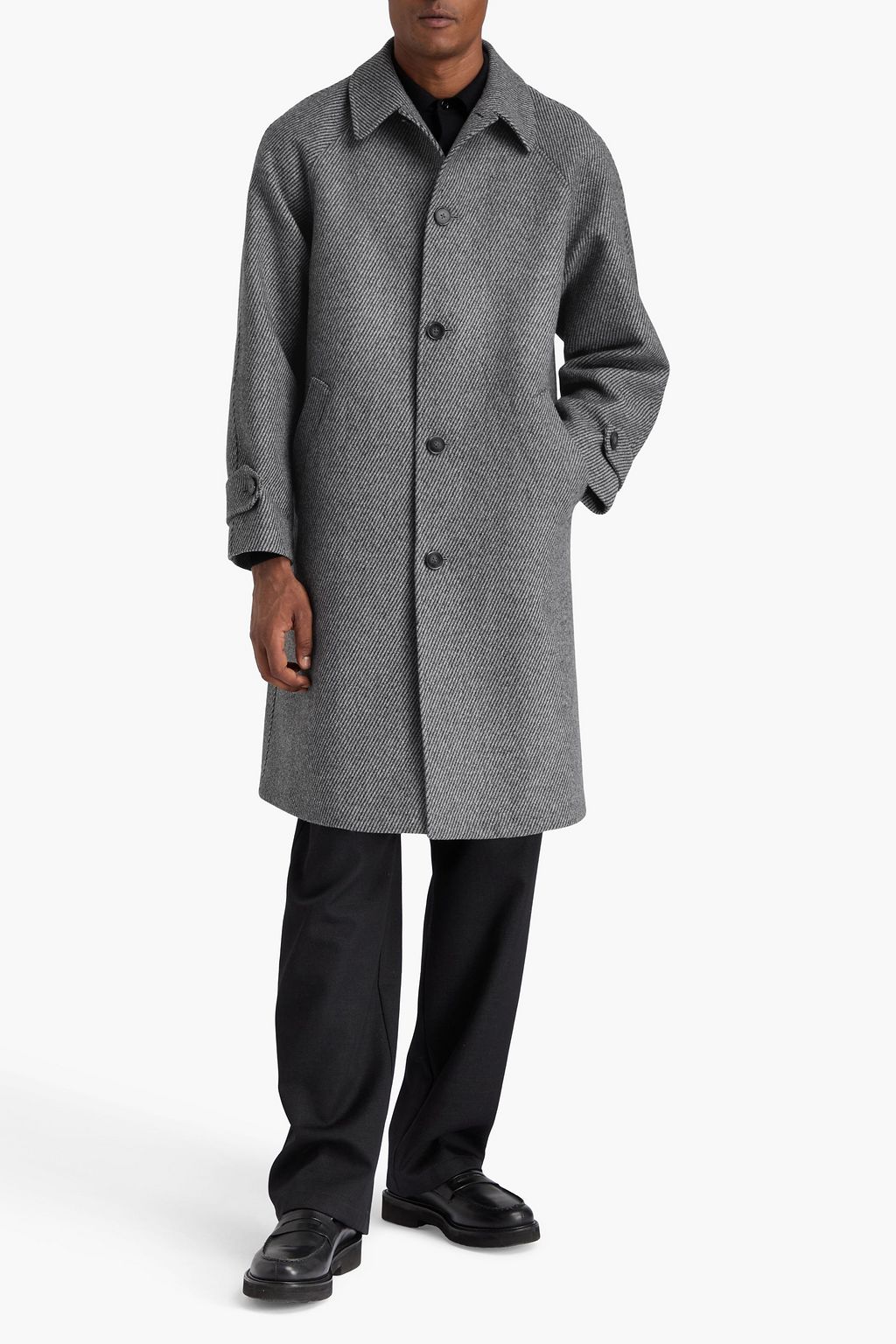 OFFICINE GÉNÉRALE Hudson wool-blend tweed coat