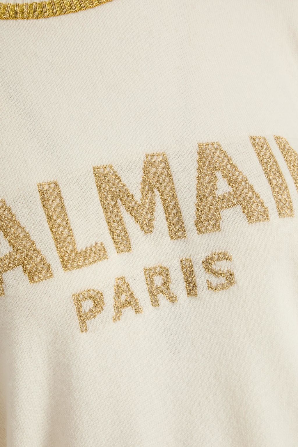 BALMAIN Pullover aus einer Wollmischung mit Metallic-Effekt