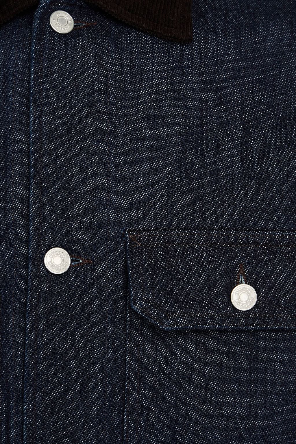 OFFICINE GÉNÉRALE デニムジャケット コーデュロイトリム