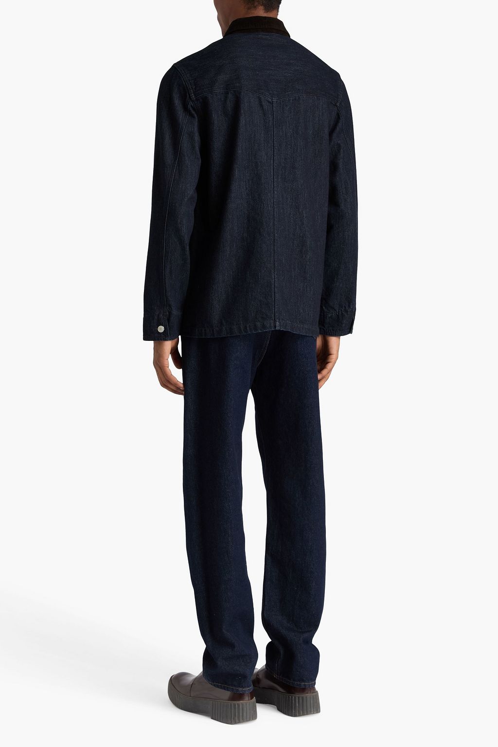 OFFICINE GÉNÉRALE デニムジャケット コーデュロイトリム