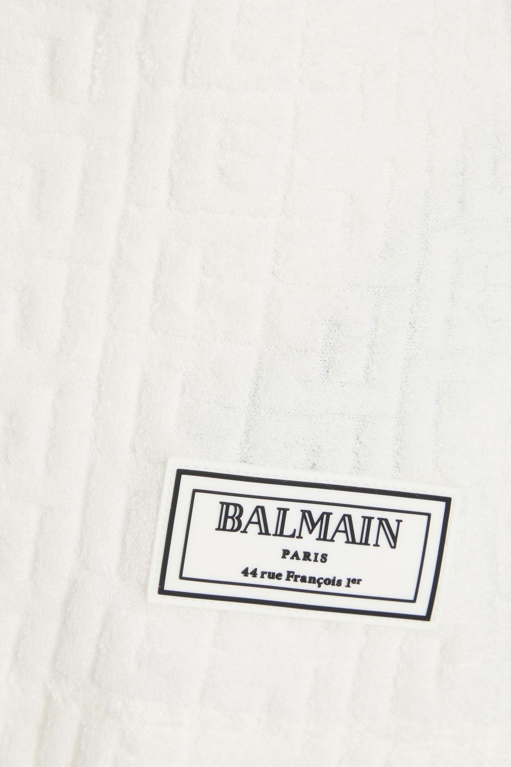 BALMAIN Cotton-blend terry-jacquard camisole