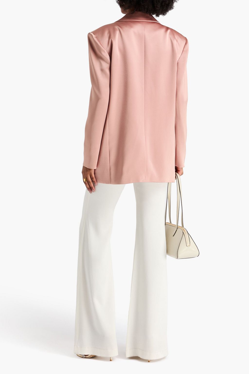 ALICE + OLIVIA بليزر "شان" من كريب ساتان