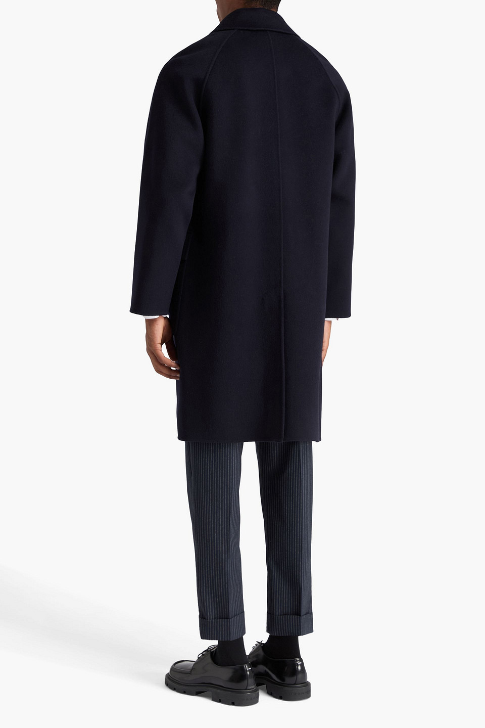 Officine Generale Briac Wool-felt Coat In Blue