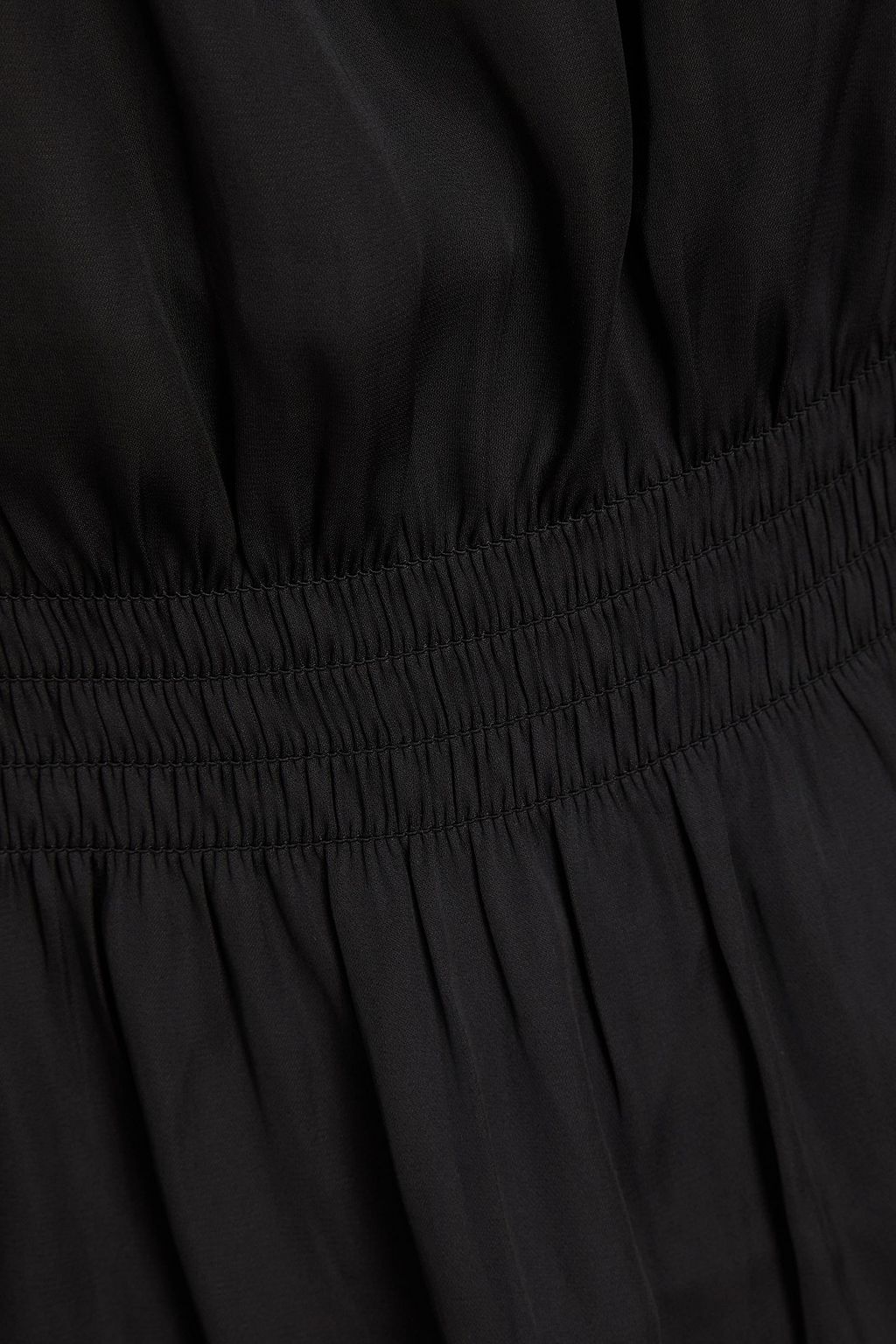 PAIGE Shirred satin top