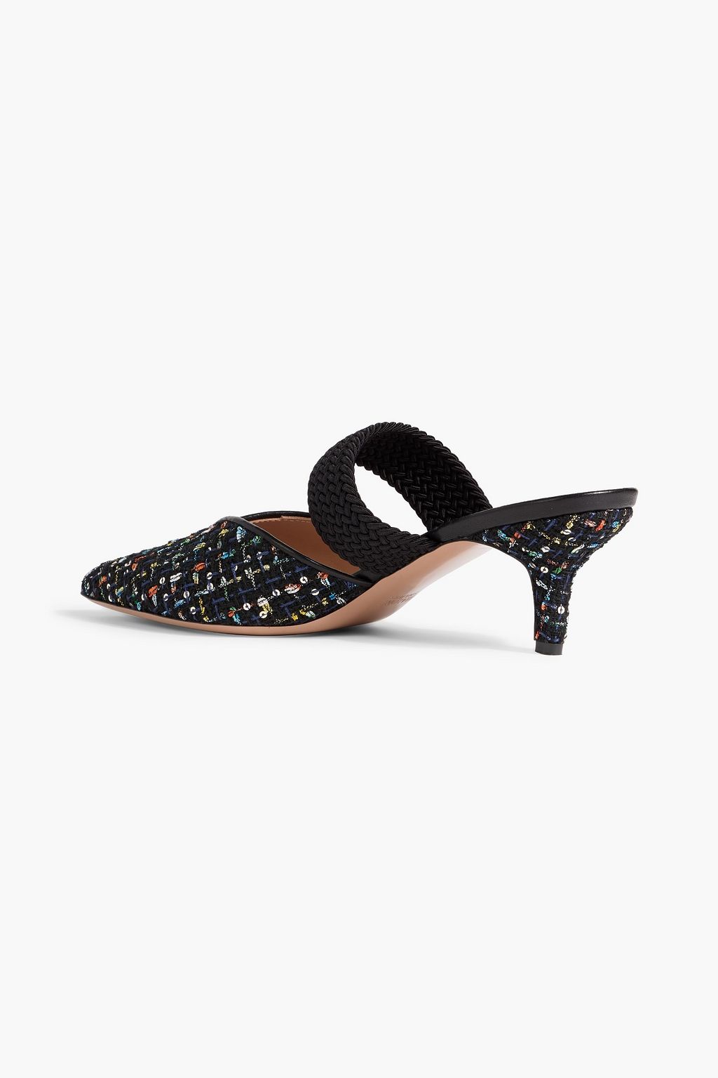 MALONE SOULIERS Maisie 45 sequin-embellished tweed mules