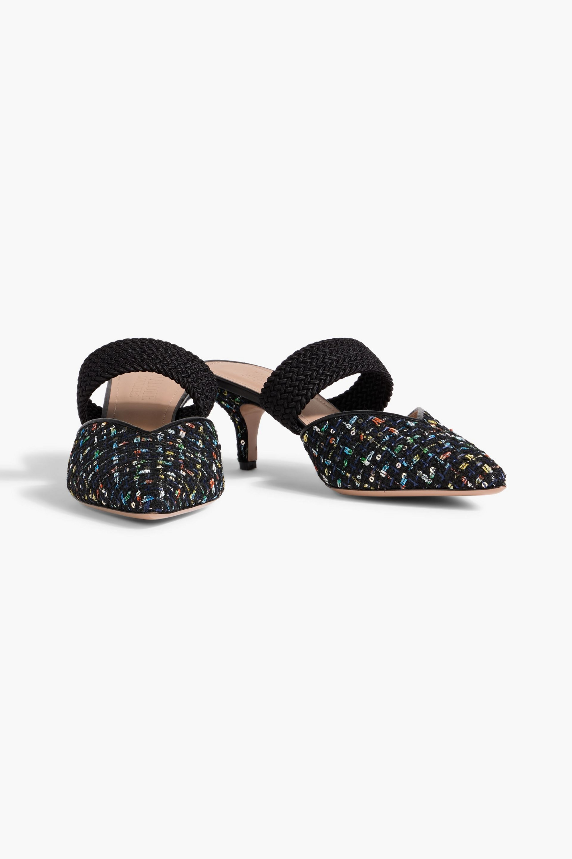 Malone Souliers Maisie 45 sequin-embellished tweed mules thumbnail