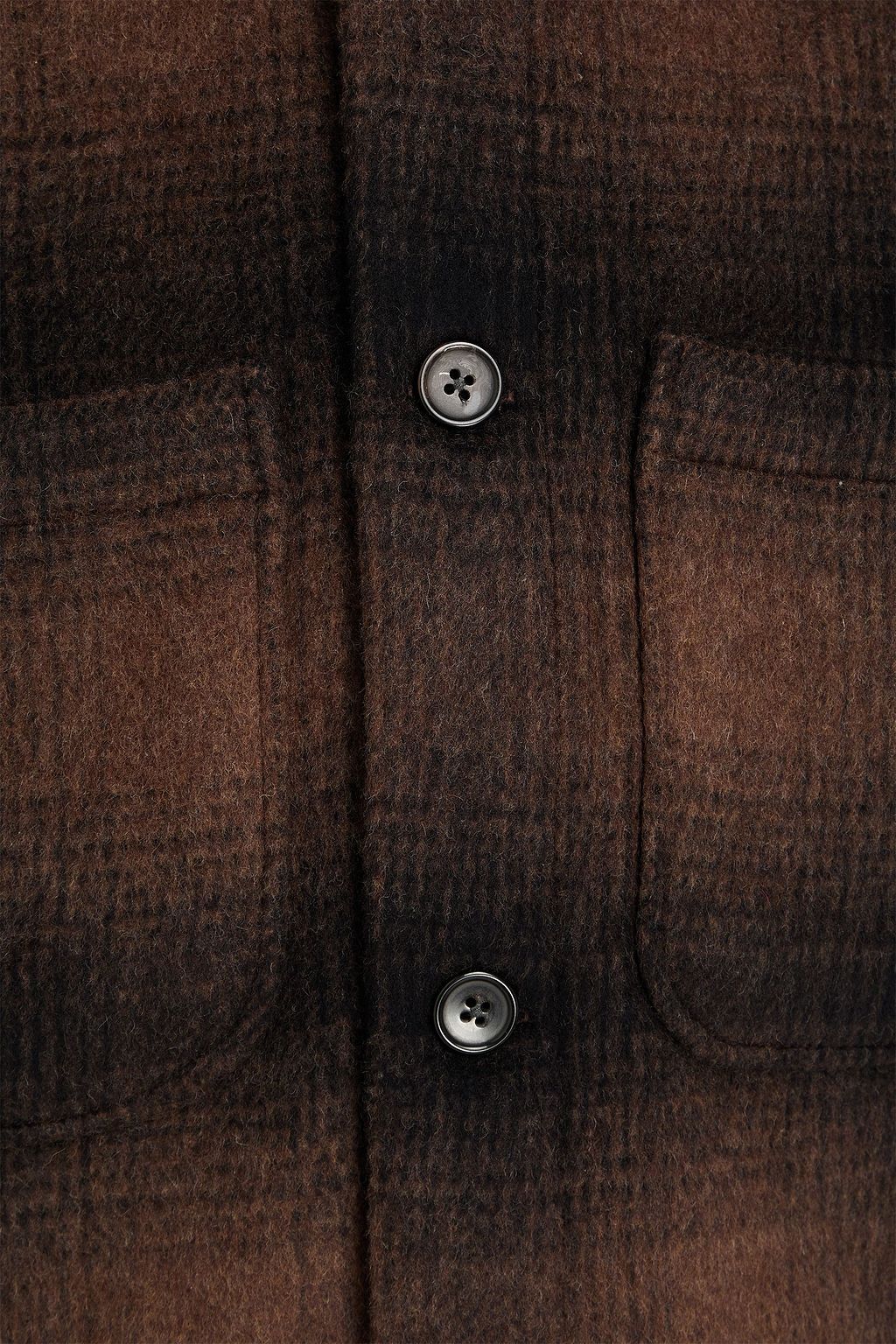 OFFICINE GÉNÉRALE Harrison checked wool-blend overshirt
