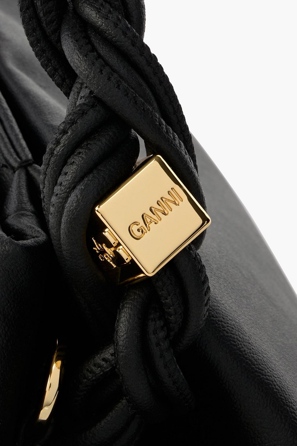 GANNI Bou small embellished knotted shoulder bag