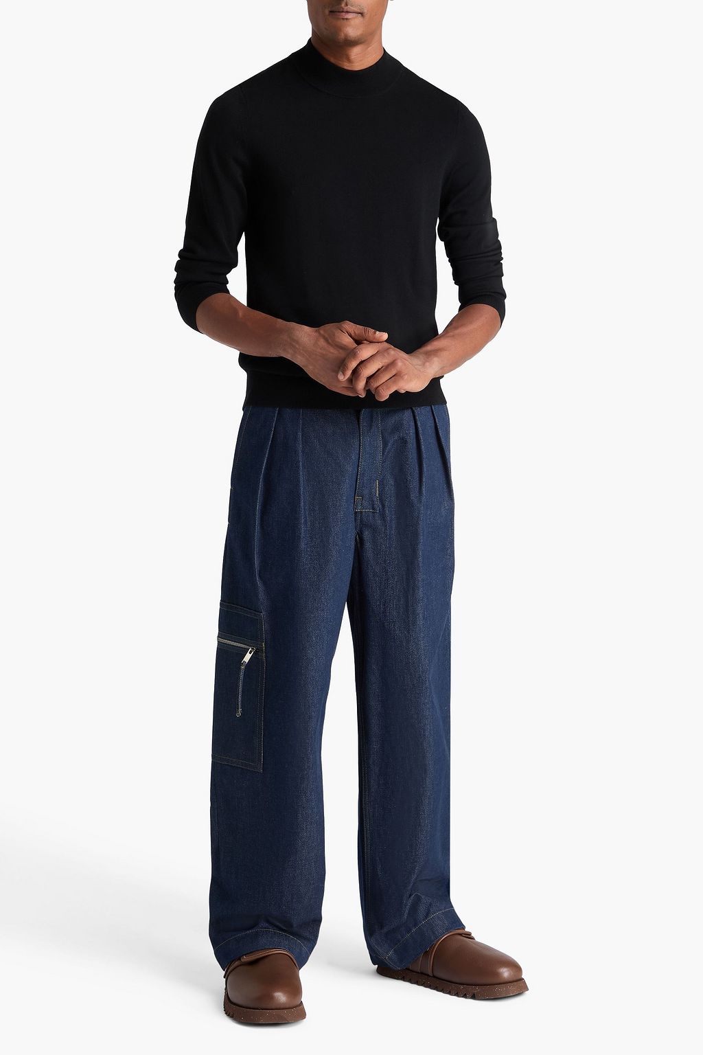 SANDRO Wool turtleneck sweater